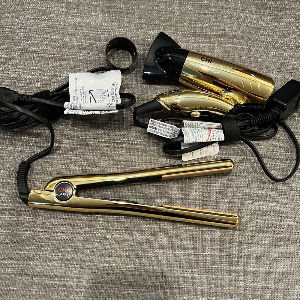 Chi Travel Flat Iron and Hair Dryer Set